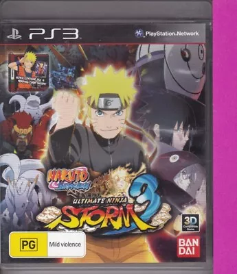 Naruto Shippuden Ultimate Ninja Storm 3 : PS3 (4AD Sony Playstation 3)+manual📺 • $6.65