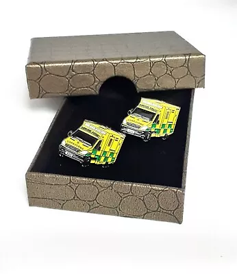 £7.99 • Buy NHS Medic Ambulance Cufflinks, Novelty In Gift Box. Mens Ref 15-11