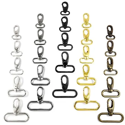 Bag Clasps Lobster Swivel Trigger Clips Snap Hook For 15 20 25 30 40mm Strapping • £4.91