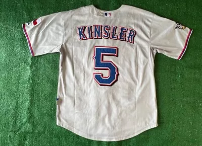 Ian Kinsler #5 Texas Rangers 2010 World Series Authentic Majestic Jersey Size 52 • $110.70