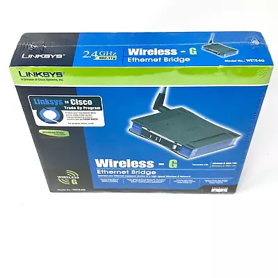 Linksys WET54G 54 Mbps 1-Port 10/100 Wireless G Router Factory Sealed • $29.87