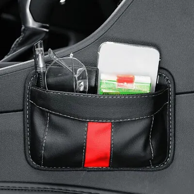 Universal Car Interior Phone Storage PU Leather Bag Organizer Holder Accessories • $20.42