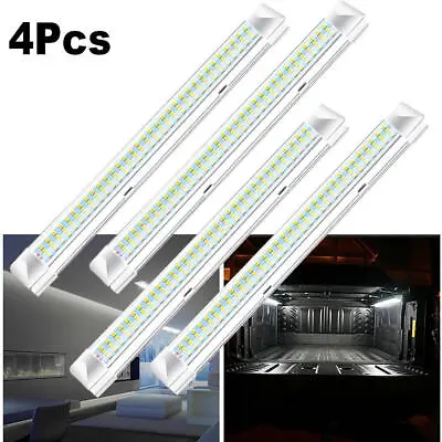 4 Pack 108 LED Interior Light Bar Strip Cabin Lights Bus On/Off Switch 12V 9W • £14.21