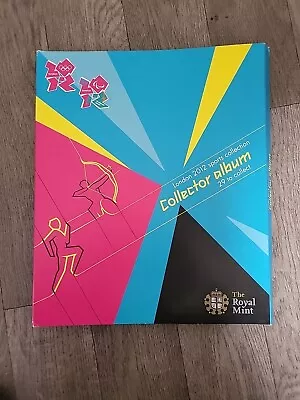 Royal Mint London 2012 50p Sports Collection Olympic Album - Empty No Coins • £25