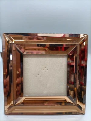 £5 • Buy 13x13cm Bronzed Glass Mirror Photo Picture Frame