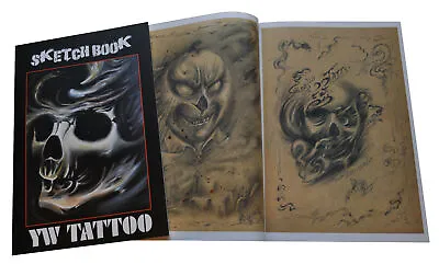 £38.95 • Buy Tattoo Flash Design Book Art A3 Skulls Flowers Animals YW Sketchbook