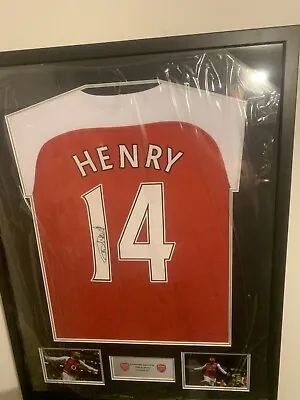£300 • Buy Football Fan Gift Thierry Henry Signed Framed Arsenal Shirt