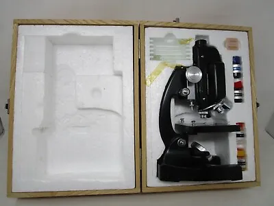 Vintage Sears Power Zoom Microscope 50x - 1200X No. 463368 6368 Original Box • $28