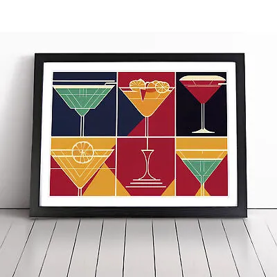 Retro Cocktail Art Vol.6 Wall Art Print Framed Canvas Picture Poster Decor • $31.07