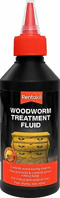£9.99 • Buy Rentokil Woodworm Treatment Fluid In 250ml Indoor Outdoor Use Insect Odour