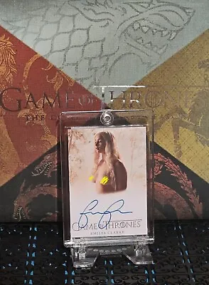 Game Of Thrones GOT Emilia Clarke As Daenerys Targaryen Nude Facsimile Auto • $55