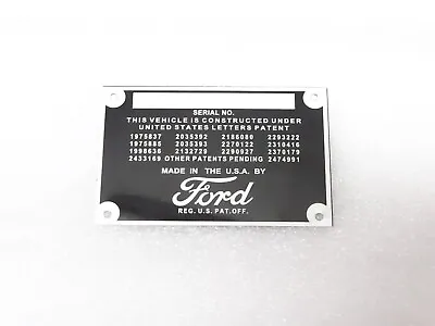 Data Plate For Vintage Ford Car / Pickup Truck 1932-193 #v195-7 • $24.60