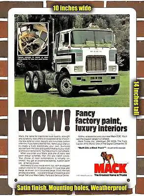 Metal Sign - 1977 Mack Truck COE Tractor- 10x14 Inches • $24.61