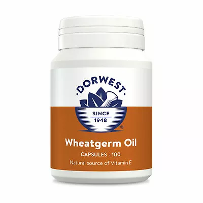 £15.55 • Buy DORWEST HERBS Wheatgerm Oil Capsules  Dogs  Cats 100 Capsules