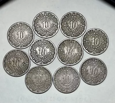 Circulated 1936-1946 10c MEXICO ESTADOS UNIDOS  10 CENTAVOS (Choose Amount) • $5