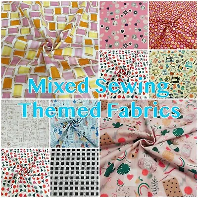 £12.75 • Buy Sewing Haberdashery Fabric Mixed Themes Vintage + Modern 100% Cotton Patchwork 