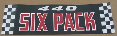 Mopar 440 6 PACK A/C Decal 70 71 Challenger Charger Pak DD0221 • $11.99