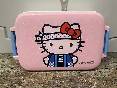 Vintage Afc Sanrio Hello Kitty Japan Skater Lunch Food Storage Container Box  • $7.41