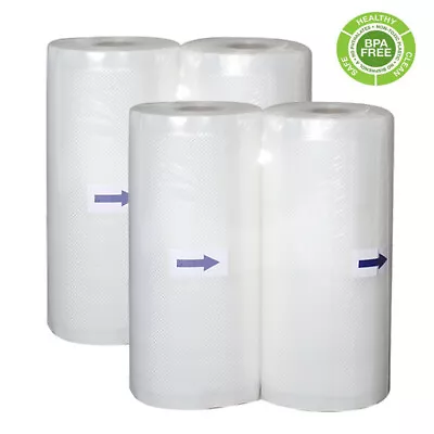 4 Rolls - Food Vacuum Sealer Bags 8  X 50' Vaccum Saver Storage Seal Bag 4 Mil • $33.47