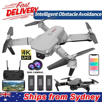 Mini Foldable FPV Drone With 4K HD Dual Camera Selfie RC Quadcopter Drone AU NEW • $39.89