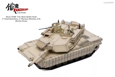 Panzerkampf 1:72 US M1A1 Abrams Main Battle Tank With TUSK I Kit PZK12208PB • $59.99