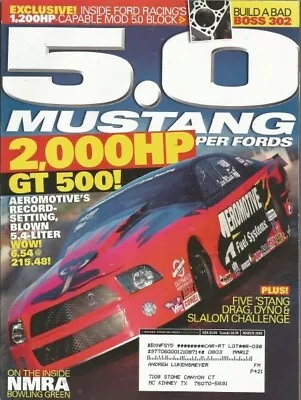 5.0 Mustang 2008 Mar - Hot 302 Build Fox Shootout Pinks All Out • $8.95
