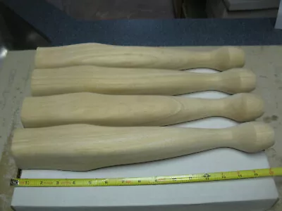 4- Queen Anne Style Table Legs 15” Unfinished NEW • £14.15