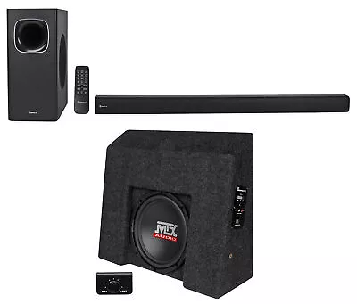 MTX 10  Loaded Subwoofer For 2007-16 Chevrolet Silverado/GMC Sierra Crew+Rockbar • $589.90