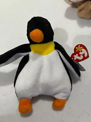 TY Beanie Baby - WADDLE The Penguin (6.5 Inch) - MWMTs Stuffed Animal Toy • $1