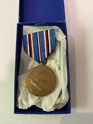 Boxed US Navy Issue American Theatre Medal • $19.95