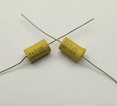 2 PCS. Capacitors 4N7 125V 2% Tubular Moulded Polystyrene Minipoco Philips  • £3.47