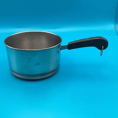 Revere Ware Tiny Saucepan Copper Bottom 1-cup Measure Butter Melt Pan B7193 • $11.99