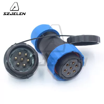 SD28 IP68 7Pin Panel Waterproof Power Connector Plug SocketLED Power Connector • $5.20