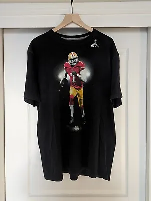NIKE NFL San Francisco 49ERS Colin Kaepernick Super Bowl XLVII Black T Shirt XXL • $30