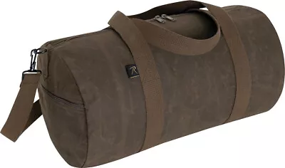 Waxed Canvas Shoulder Duffle Bag Water Resistant Medium Carry Bag 19  X 9  X 9  • $23.99