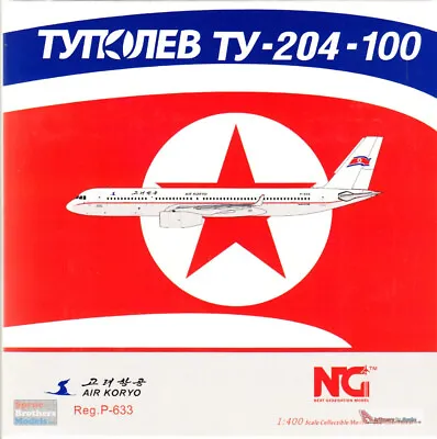 NGM40006 1:400 NG Model Air Koryo Tupolev Tu-204-100V Reg #P-633 • $56.69