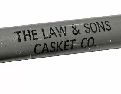 Vintage Denver Colorado Law & Sons Casket Company Advertising Funeral Homes Pen • $37.99