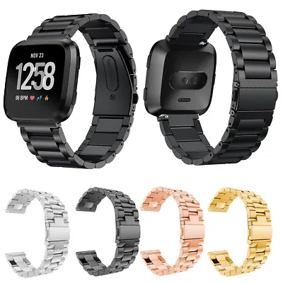 For Fitbit Versa Lite Special Edition Stainless Steel Wristband Bracelet Strap • $17.93