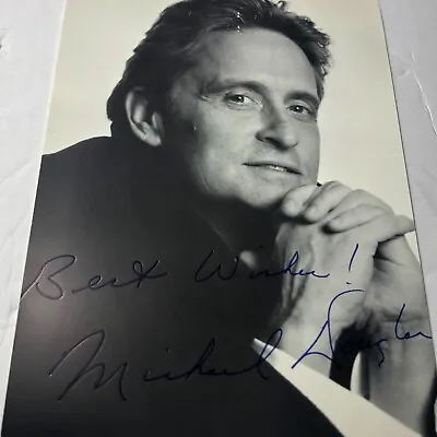 Michael Douglas Autographed  B/w  7 X 5 Photo • $29.99