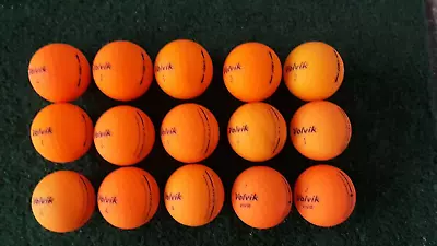 15 Golf Balls - Volvik Vivid & Vimax Matte Orange - AAAA • $24.95