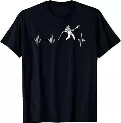 Firefighter Heartbeat Fireman Firefighting Rescuer Volunteer T-Shirt • $16.99