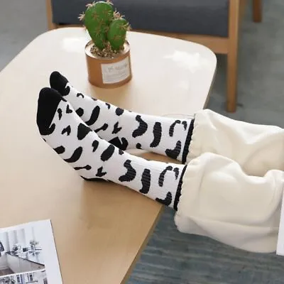 Cow Dot Original Stripe Cartoon Printing Socks Hosiery Women Socks Cotton • £3.42