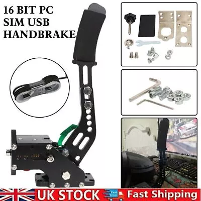 16 Bit Handbrake USB For Racing Games Wheel Stand Logitech G920 For PC Window UK • £39.99