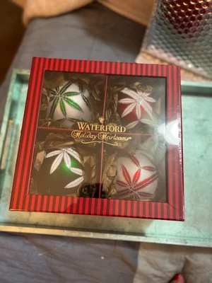 $52 • Buy Waterford Heirloom Glitter Ball Ornaments ~ Brand New ~ Sealed Box ~ READ!
