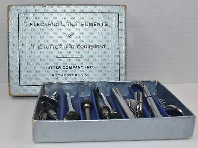 Vintage Ritter Electrical Dental Dentist Instruments Drill Tools In Original Box • $39.95