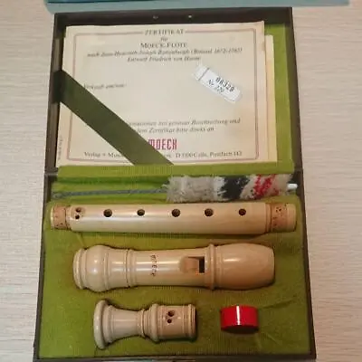 MOECH Rottenburg Soprano Recorder With Case Wooden From Japan Used • $320