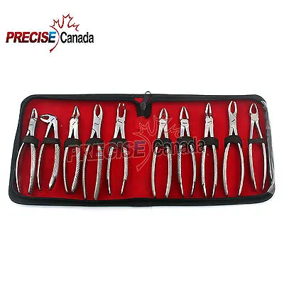 $52.99 • Buy German Stainless Extracting Forceps Extraction Dental Instruments-set Of 10