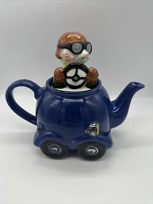 Vintage Price & Kensington Race Car Teapot Made In England & Hand Painted *RARE* • £19.99