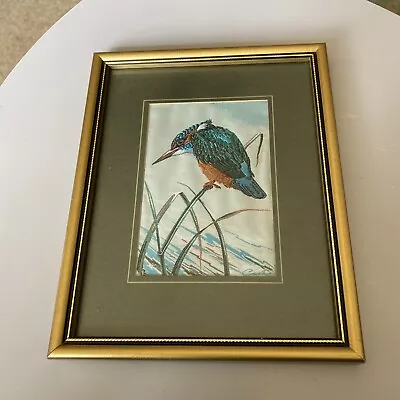£12.50 • Buy  Kingfisher  J&j Cashs Silk Woven Silk Pictures Of Birds 19x15cm