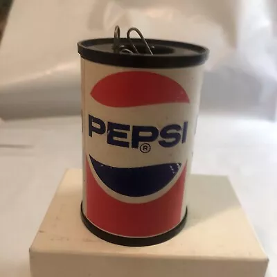 Pepsi Paper Clips Holder /can Magnet Plastic L 2.75” Tall • $17.81
